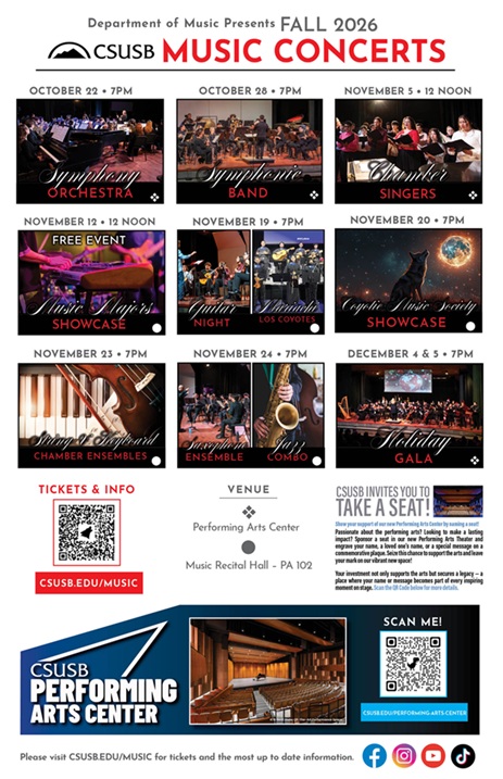 CSUSB Symphonic Band on 2026-10-28 19:00:00