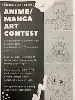 Columbia High School Anime/Manga Art Contest