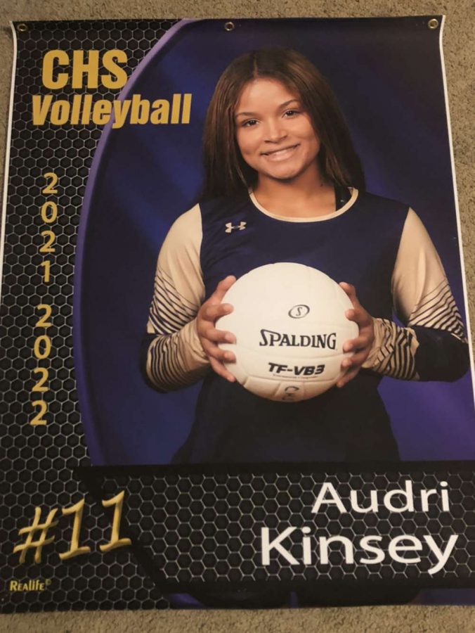 Audri Kinsey Senior Varsity Volleyball Player