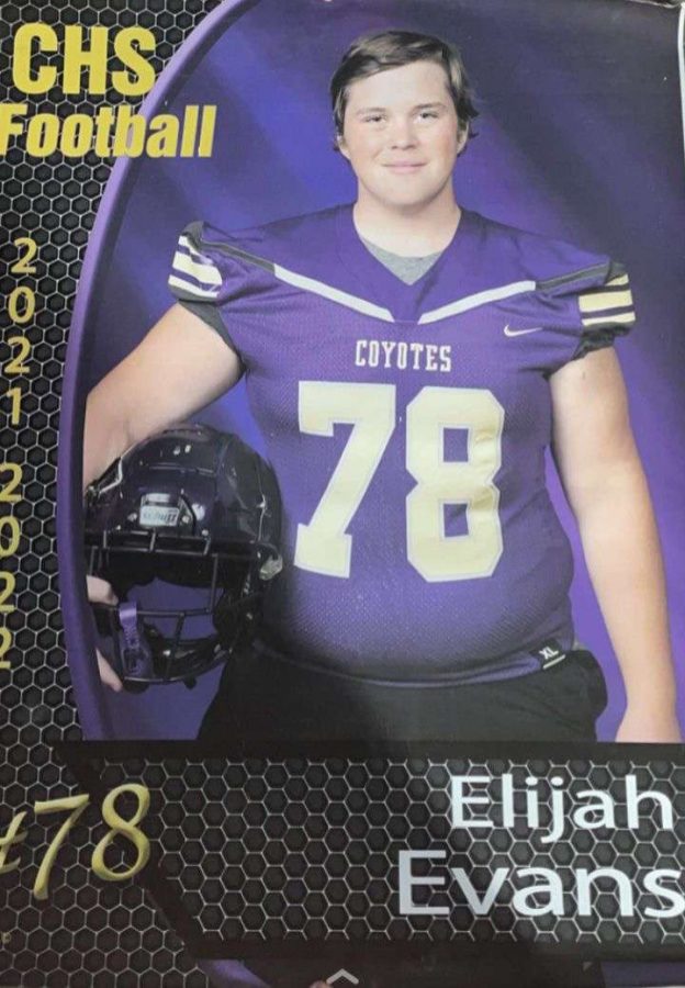 Football Senior #78 Elijah Evens